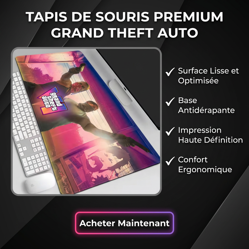 Tapis de souris XXL – Édition Gaming Street